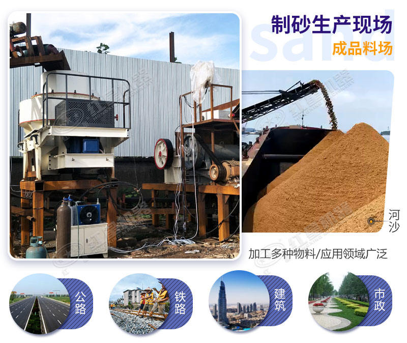 制砂设备加工现场